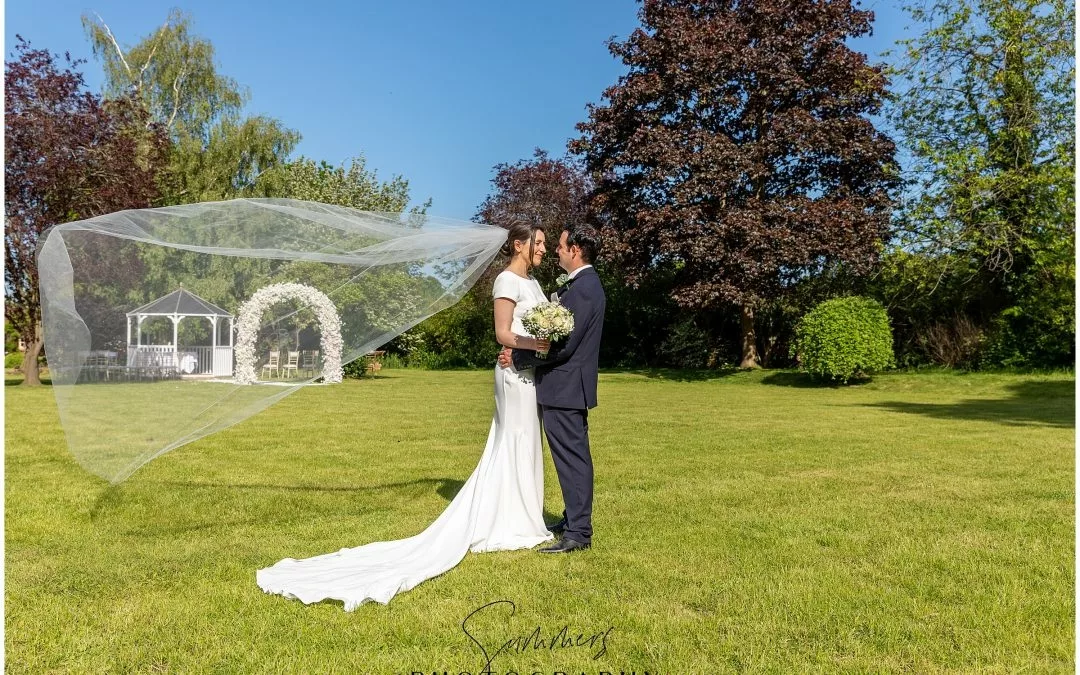 Berkshire Wedding Photographers Cantley House Hotel White Floral Ceremony